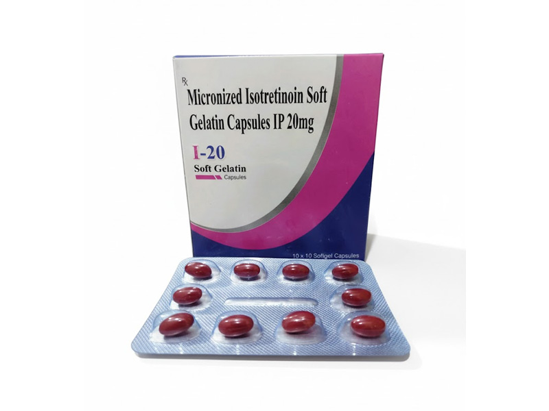 Micronized Isotretinoin Soft Gelatin Capsules IP 20mg